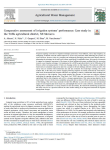 Comparative assessment of irrigation systems' performance: case study in the Triffa agricultural district, NE Morocco