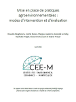 Mise en place de pratiques agroenvironnementales : modes d’intervention et d’évaluation