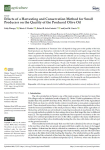 Effects of a harvesting and conservation method for small producers on the quality of the produced olive oil