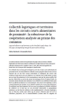 Collectifs logistiques et territoires dans les circuits courts alimentaires de proximité : la robustesse de la coopération analysée au prisme des communs