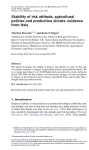 Stability of risk attitude, agricultural policies and production shocks: evidence from Italy