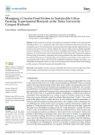 Managing a circular food system in sustainable urban farming. Experimental research at the Turku University Campus (Finland)