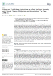 Urban and peri-urban agriculture as a tool for food security and climate change mitigation and adaptation: the case of Mestre