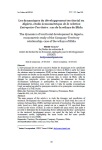 Les dynamiques du développement territorial en Algérie, étude économétrique de la relation entreprise-territoire : cas de la wilaya de Blida