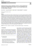 Exploring climate change adaptation practices and household food security in the Middle Eastern context: a case of small family farms in Central Bekaa, Lebanon