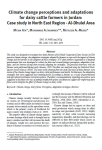 Climate change perceptions and adaptations for dairy cattle farmers in Jordan: case study in north east region -Al-Dhulel Area