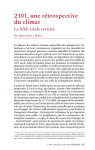 2101, une rétrospective du climat. Le XXIe siècle revisité