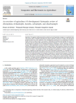 An overview of agriculture 4.0 development: systematic review of descriptions, technologies, barriers, advantages, and disadvantages