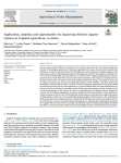 Application, adoption and opportunities for improving decision support systems in irrigated agriculture: a review