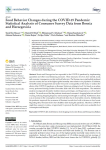 Food behavior changes during the COVID-19 pandemic: statistical analysis of consumer survey data from Bosnia and Herzegovina