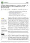 Assessing the long-term impact of traditional agriculture and the mid-term impact of intensification in face of local climatic changes