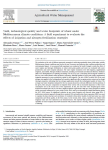 Yield, technological quality and water footprints of wheat under Mediterranean climate conditions: a field experiment to evaluate the effects of irrigation and nitrogen fertilization strategies