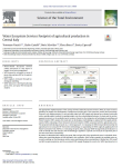 Water ecosystem services footprint of agricultural production in Central Italy