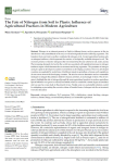 The fate of nitrogen from soil to plants: influence of agricultural practices in modern agriculture