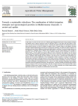 Towards a sustainable viticulture: the combination of deficit irrigation strategies and agroecological practices in Mediterranean vineyards. A review and update