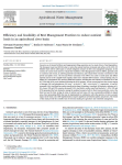 Efficiency and feasibility of Best Management Practices to reduce nutrient loads in an agricultural river basin