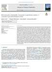 Environmental sustainability assessment in agricultural systems: a conceptual and methodological review