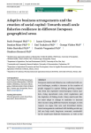 Adaptive business arrangements and the creation of social capital: towards small-scale fisheries resilience in different European geographical areas