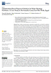 Optimization-based proposed solution for water shortage problems: a case study in the Ismailia Canal, East Nile Delta, Egypt