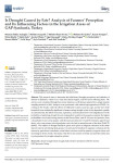 Is Drought Caused by Fate? Analysis of Farmers' Perception and Its Influencing Factors in the Irrigation Areas of GAP-Sanliurfa, Turkey