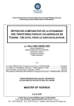 Approche comparative de la dynamique des territoires ruraux vulnérables en Tunisie : un outil pour le suivi-évaluation