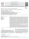 Selection criteria for ecosystem condition indicators