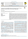 Consumer food sustainability before and during the Covid-19 Crisis: a quantitative content analysis and food policy implications