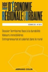 Revue d'Économie Régionale & Urbaine, n. 5 - Décembre 2021
