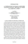 Introduction. La fabrique des politiques alimentaires locales en France : réponse aux crises ou usage de la crise ?