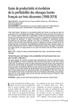 Gains de productivité et évolution de la profitabilité des élevages bovins français sur trois décennies (1988-2018)