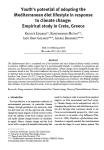 Youth’s potential of adopting the Mediterranean diet lifestyle in response to climate change empirical study in Crete, Greece