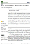 Factors influencing technical efficiency in the EU dairy farms