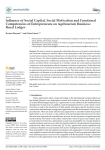 Influence of social capital, social motivation and functional competencies of entrepreneurs on agritourism business: rural lodges