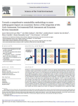 Towards a comprehensive sustainability methodology to assess anthropogenic impacts on ecosystems: review of the integration of Life Cycle Assessment, Environmental Risk Assessment and Ecosystem Services Assessment