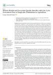 Human health and ecosystem quality benefits with life cycle assessment due to fungicides elimination in agriculture