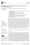 Estimating yield and water productivity of tomato using a novel hybrid approach