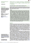 Performance of organic farming in developing countries: a case of organic tomato value chain in Lebanon