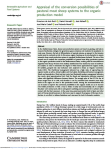 Appraisal of the conversion possibilities of pastoral meat sheep systems to the organic production model