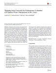 Mapping social networks for performance evaluation of irrigation water management in dry areas