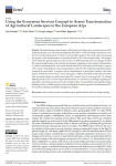 Using the ecosystem services concept to assess transformation of agricultural landscapes in the European Alps