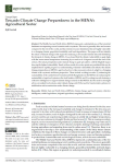 Towards climate change preparedness in the MENA's agricultural sector