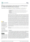 Grazing land productivity, floral diversity, and management in a semi-arid mediterranean landscape