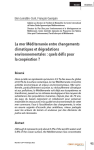 La mer Méditerranée entre changements climatiques et dégradations environnementales : quels défis pour la coopération ?