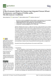 A bio-economic model for improving irrigated durum wheat performance and regional profits under mediterranean conditions