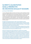 Le droit à l’alimentation dans la perspective de l’économie sociale et solidaire