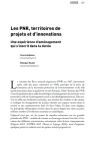 Les PNR, territoires de projets et d’innovations. Une expérience d’aménagement qui s’inscrit dans la durée