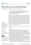 Eating in season — A lever of sustainability? An interview study on the social perception of seasonal consumption