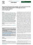 Regulating agricultural groundwater use in arid and semi-arid regions of the Global South: challenges and socio-environmental impacts