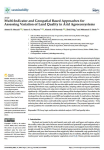 Multi-indicator and geospatial based approaches for assessing variation of land quality in arid agroecosystems