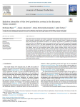 Emission intensities of the food production system in the European Union countries